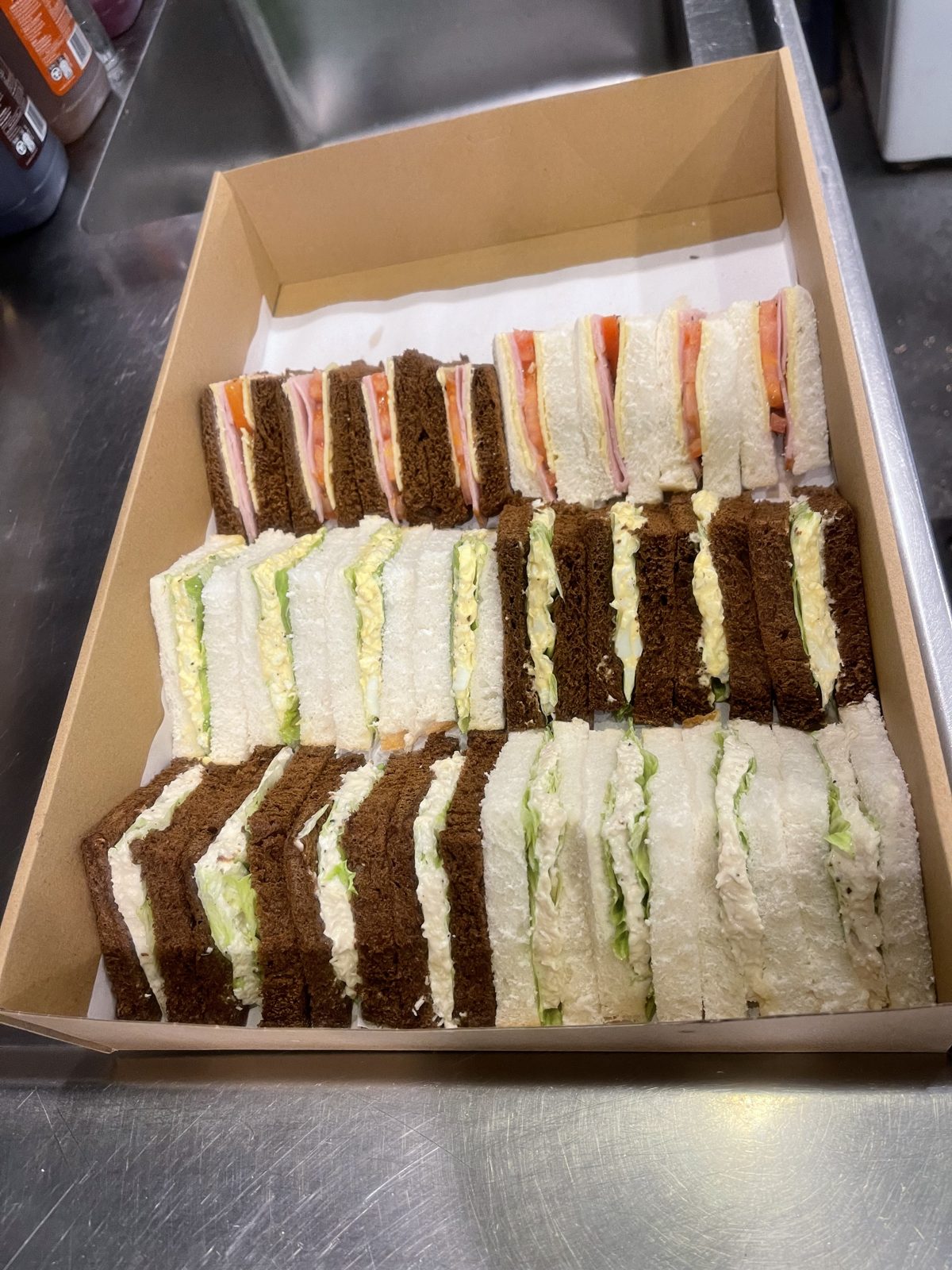 Catering sandwich platter