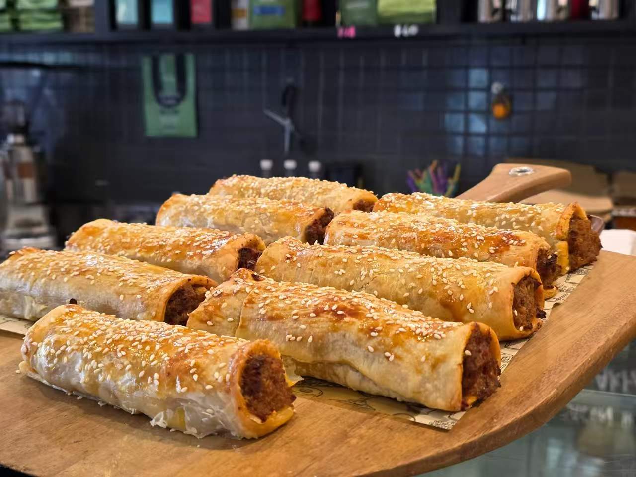 House-made sausage rolls